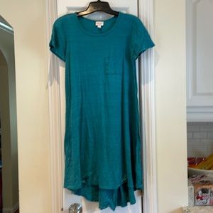 XXS Teal Lularoe Carly Dress